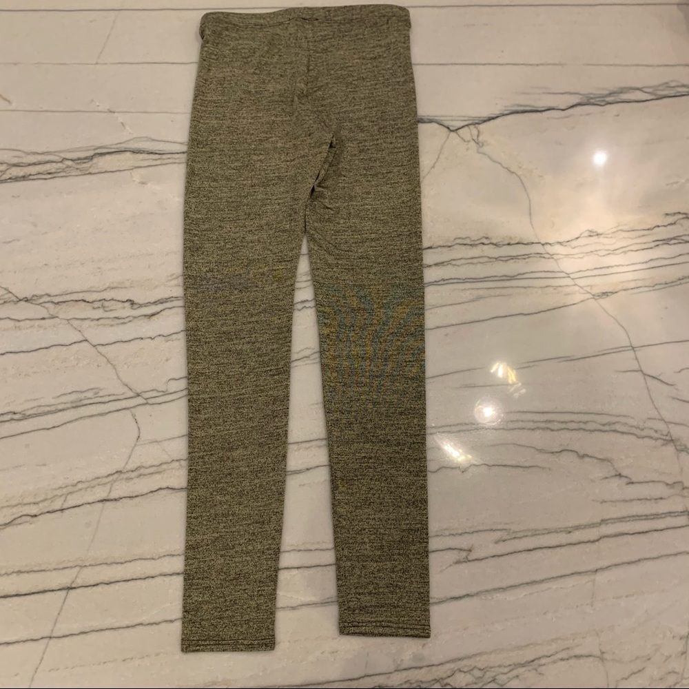 See You Monday Gold & Black Speckled Leggings Size Small - Picture 3 of 5